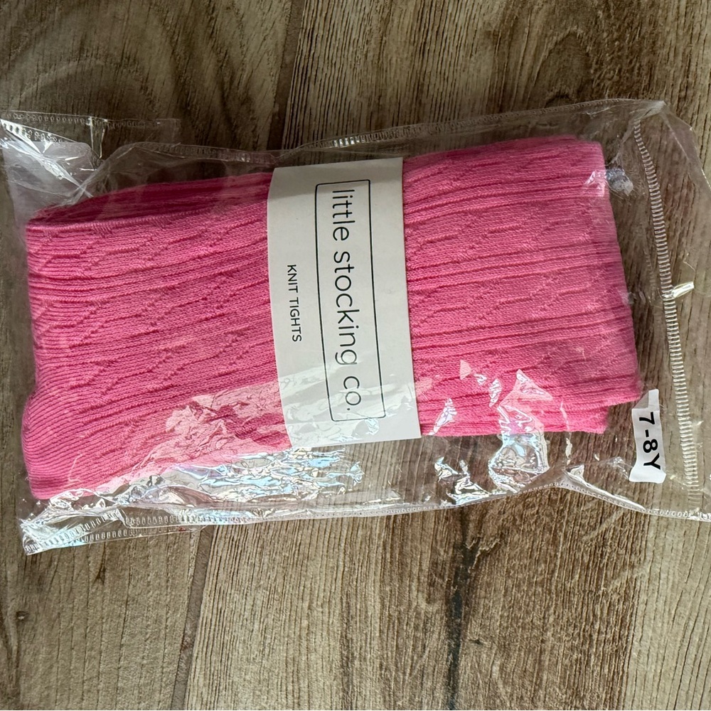Pink Knit Tights